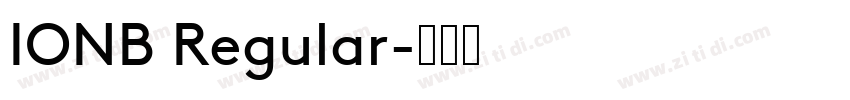 IONB Regular字体转换